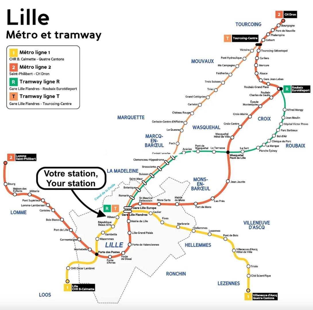 Vieux Lille Triplex De 100 M2 Leilighet Eksteriør bilde